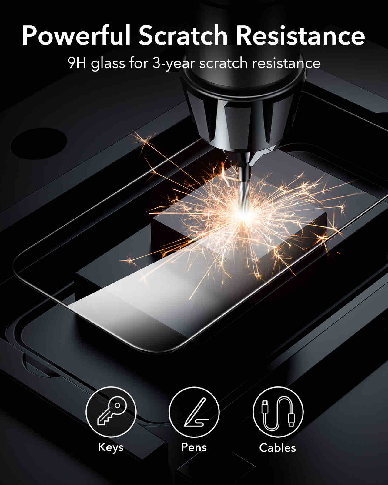 ESR iPhone 16 Tempered-Glass Screen Protector