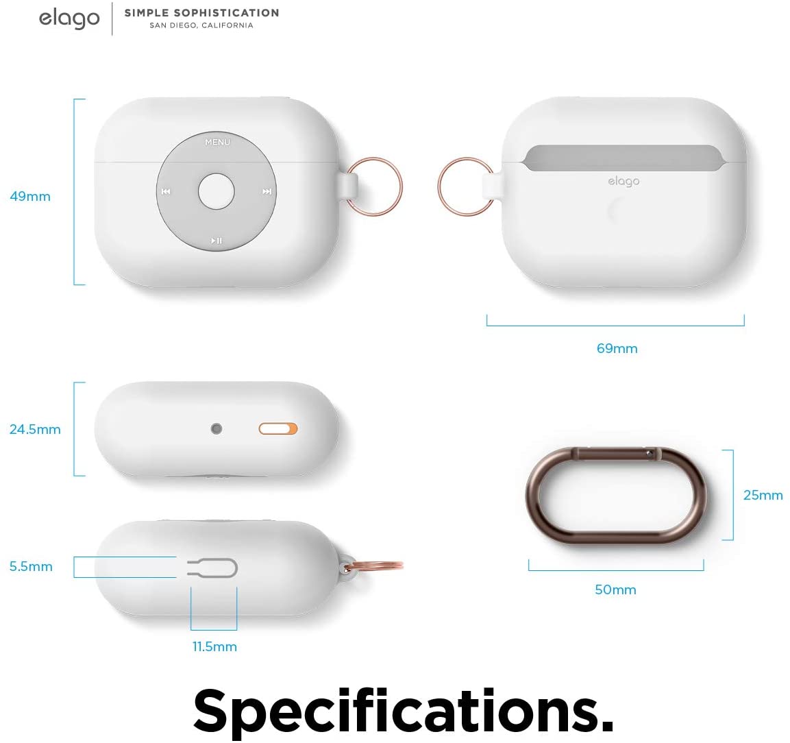 Elago AirPods Pro AW6 Hang Case (iPod) (Online Packaging)