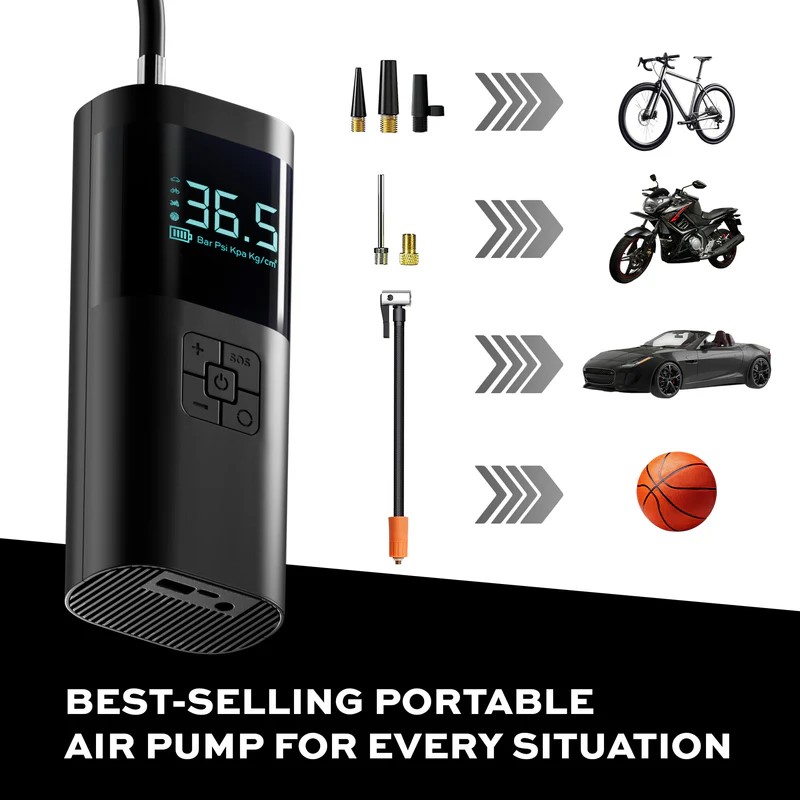 Statik TireHero Wireless Air Pump Built in Powerbank with 6000mAh