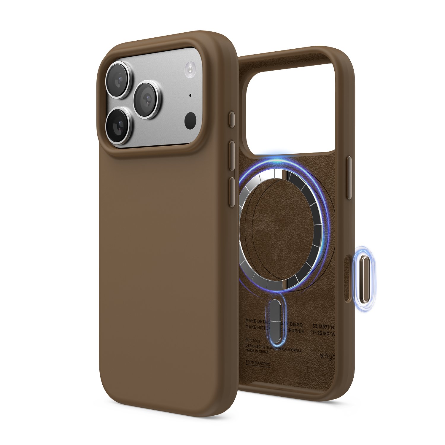 Elago iPhone 17 Pro Magnetic Silicone Case (Camera Control Key Included)