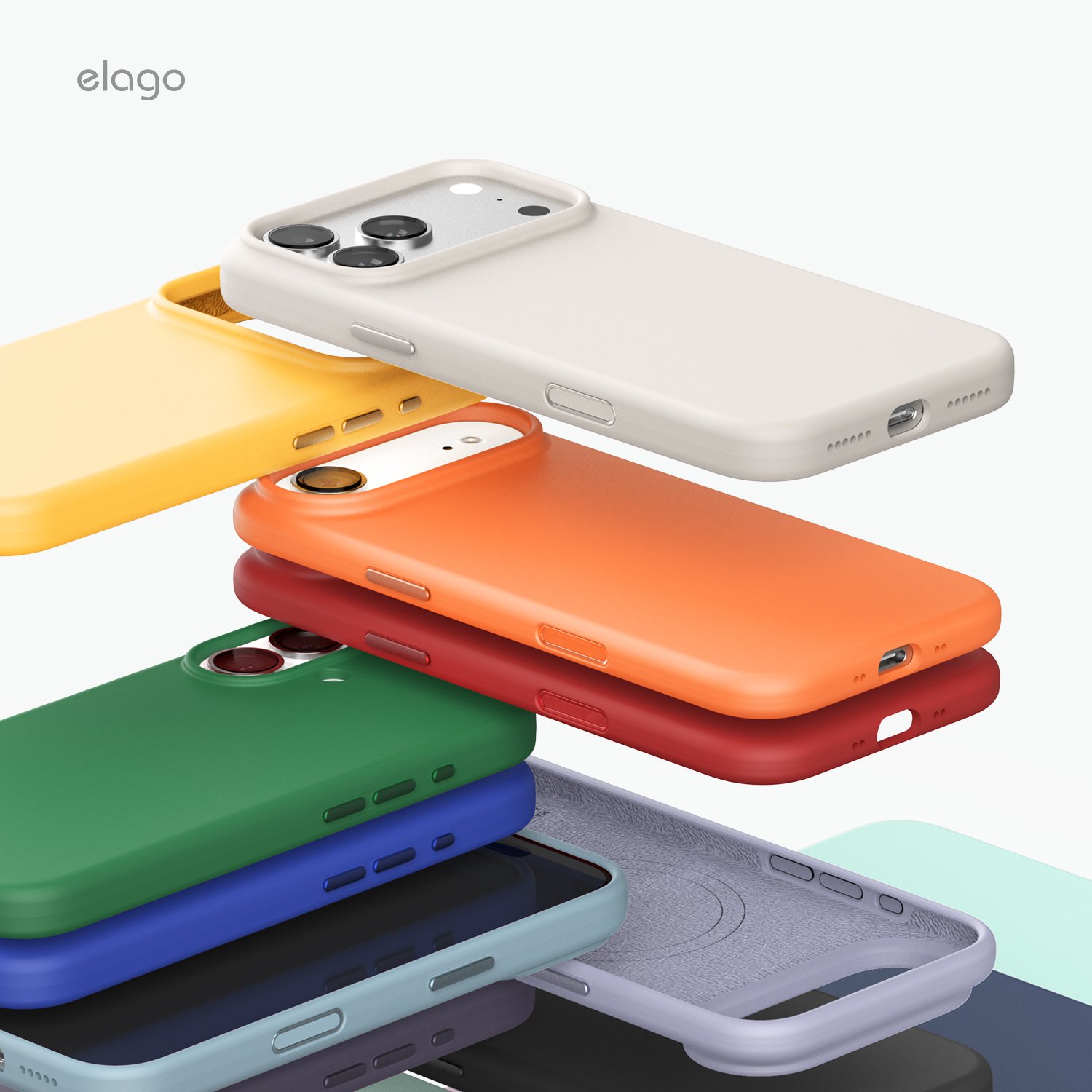 Elago iPhone 17 Pro Magnetic Silicone Case (Camera Control Key Included)