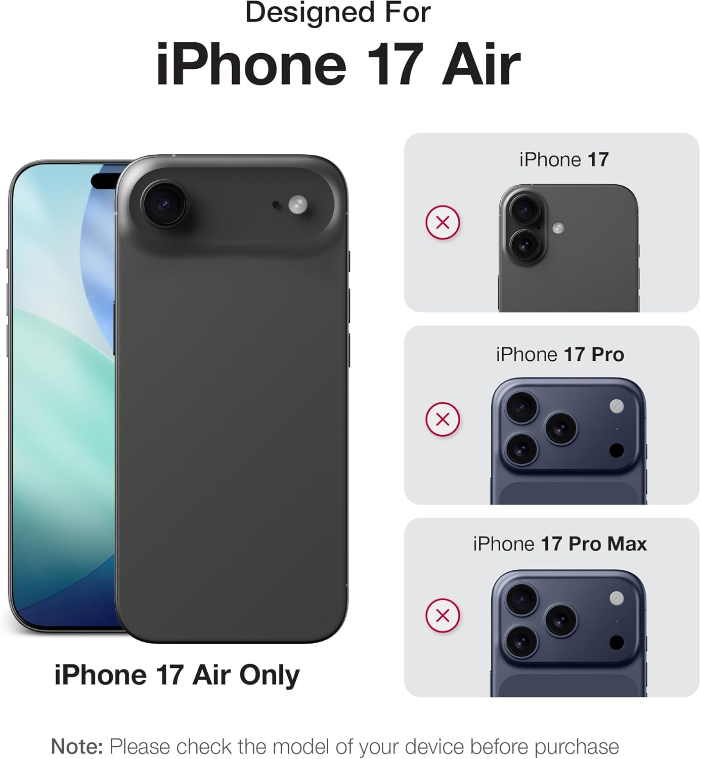 AMAZINGTHING MINIMAL AIR MAGSAFE DROP PROOF CASE FOR  IPHONE 17 AIR 6.6