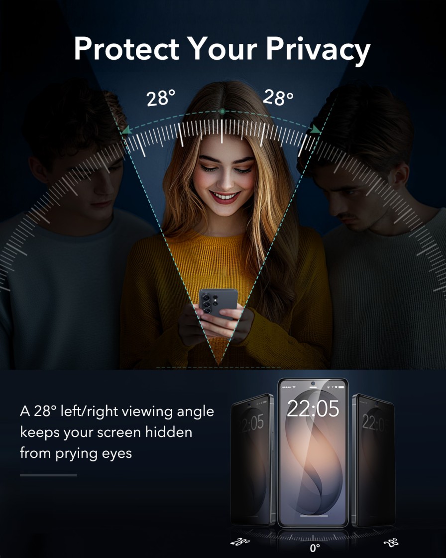 ESR Galaxy S26 Ultra Armorite (UltraFit Tray) Privacy Screen Protector - Privacy