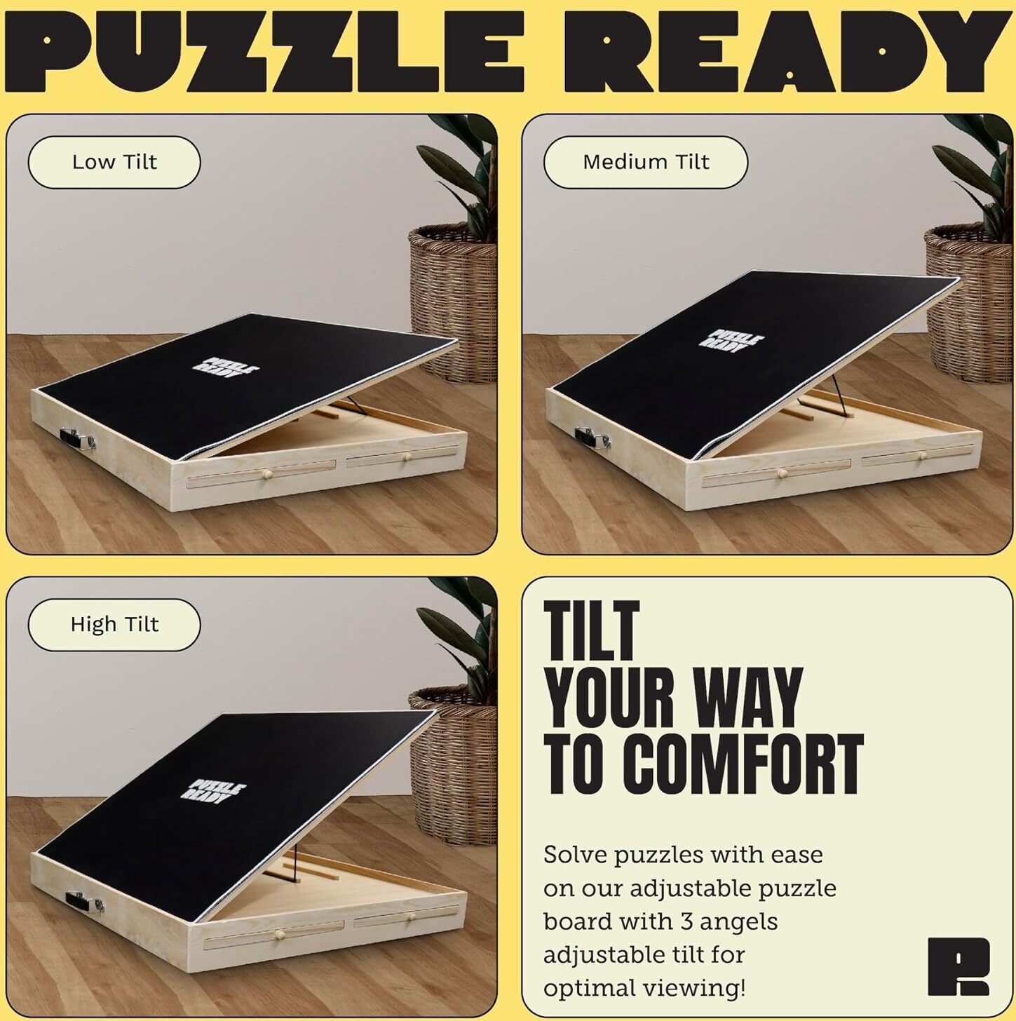 Puzzle Ready Tiltable Puzzle Board for 1000 Piece Puzzles