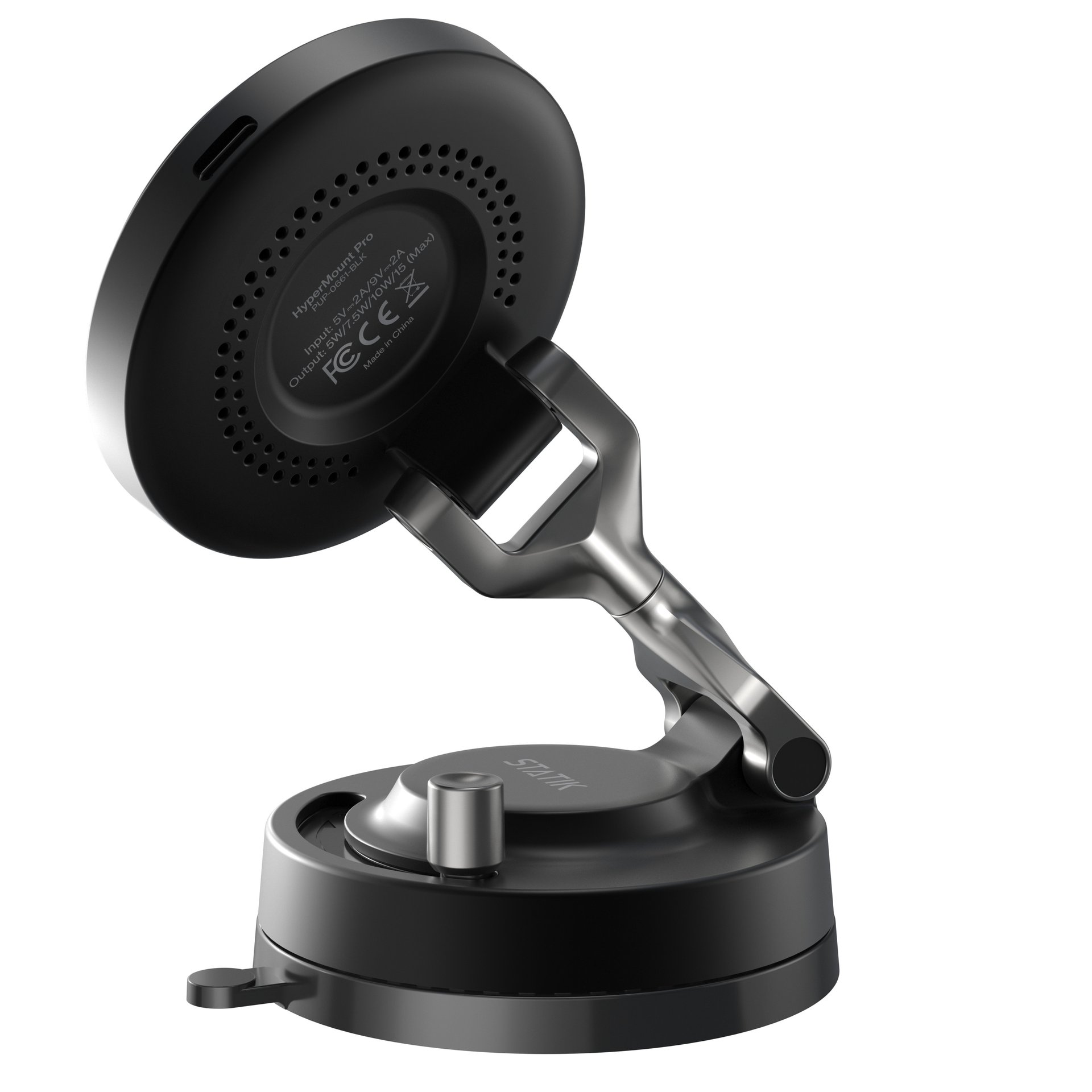 STATIK HyperMount Pro Vacuum Magnetic NanoSuction  Phone Mount with Wireless charging