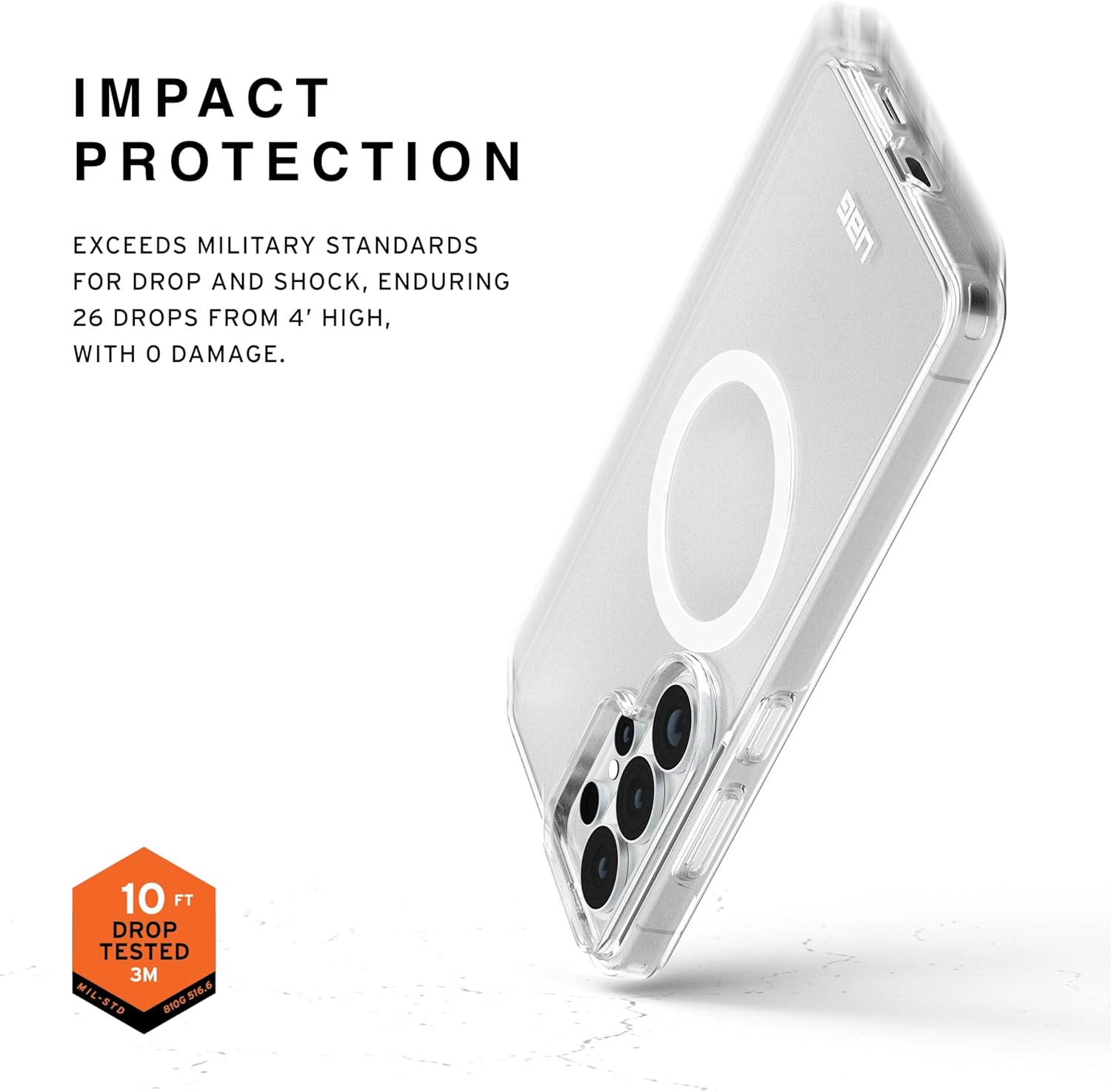 UAG Samsung Galaxy S26 Plus Scout Clear w/Magnet Ice/White Case