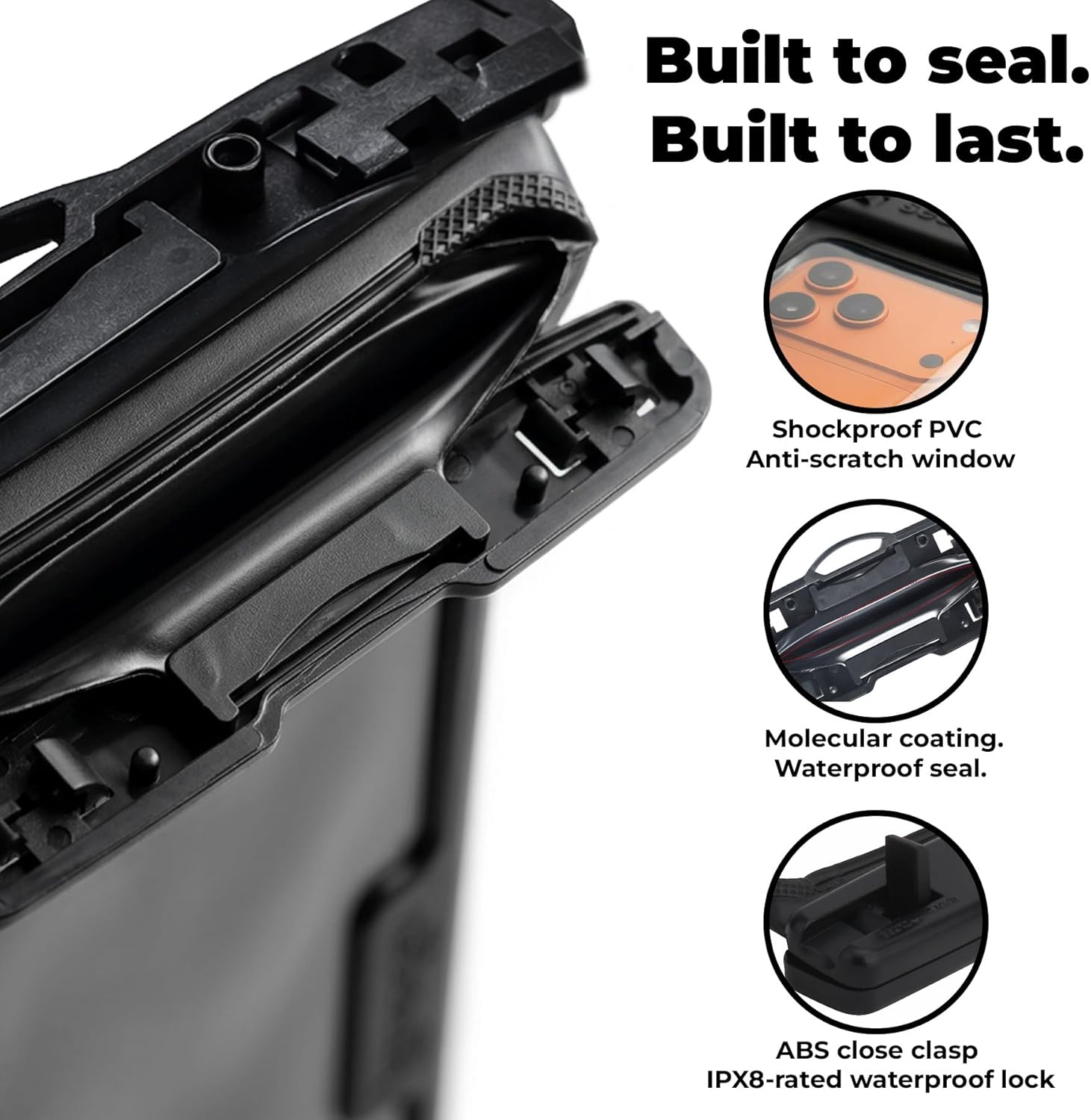 SEAWAG SMARTPHONE WATERPROOF CASE  6.9" WITH ADDITIONAL POCKET