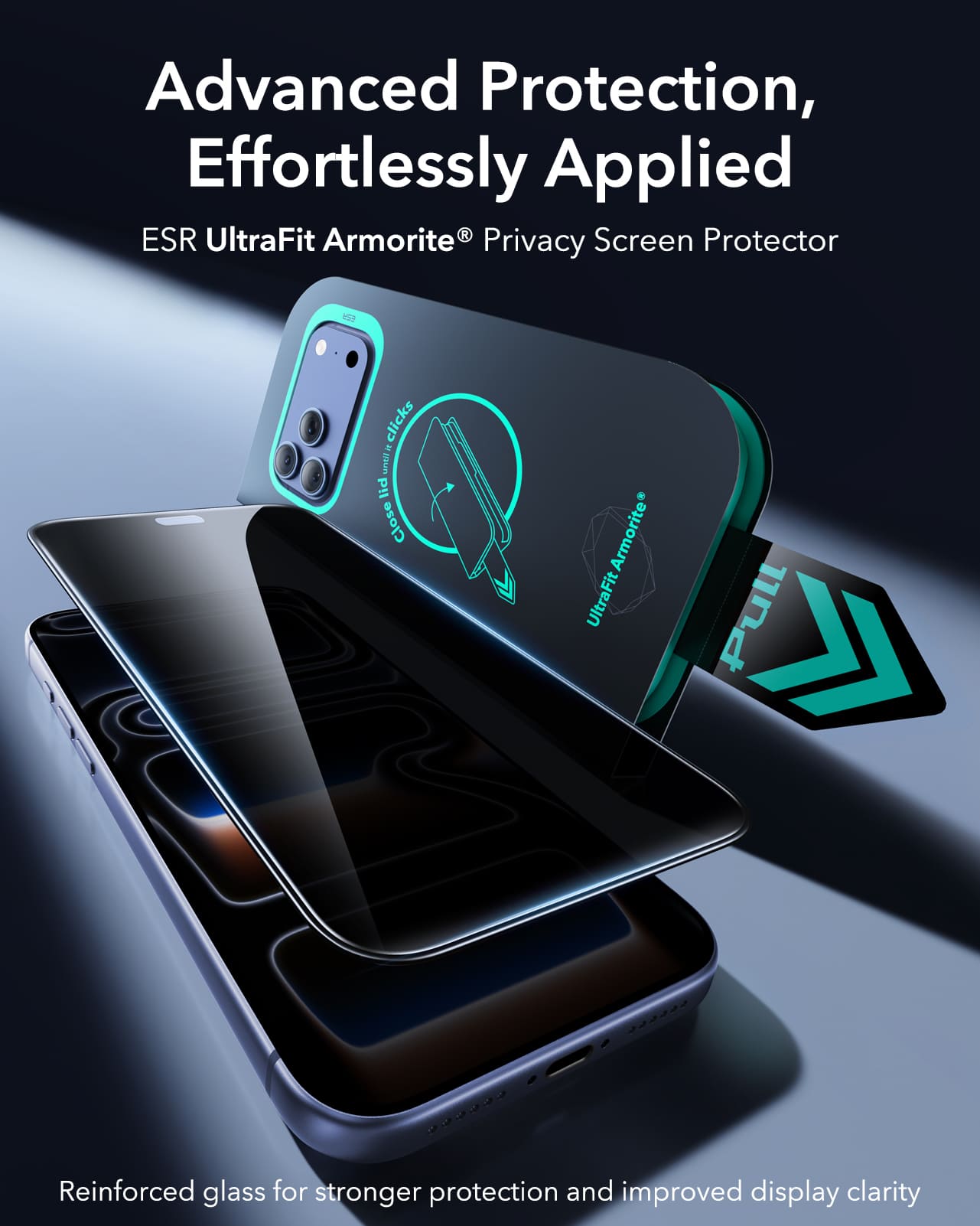 ESR Armorite (UltraFit Tray) Privacy iPhone 18 Pro Max Screen Protector, 2 Pack