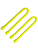 Gear Tie® Reusable Rubber Twist Tie 6 in. - 2 Pack - Neon Yellow