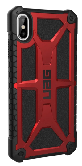 UAG Monarch iPhone XS Max - Crimson w Black Leather