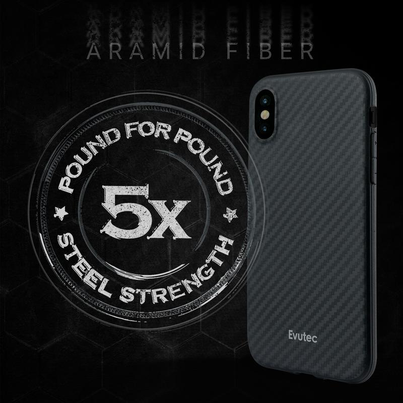 Evutec iPhone XS Aer Karbon w/Mount Black