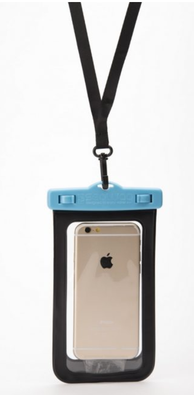 Waterproof case for smartphone Black & Blue