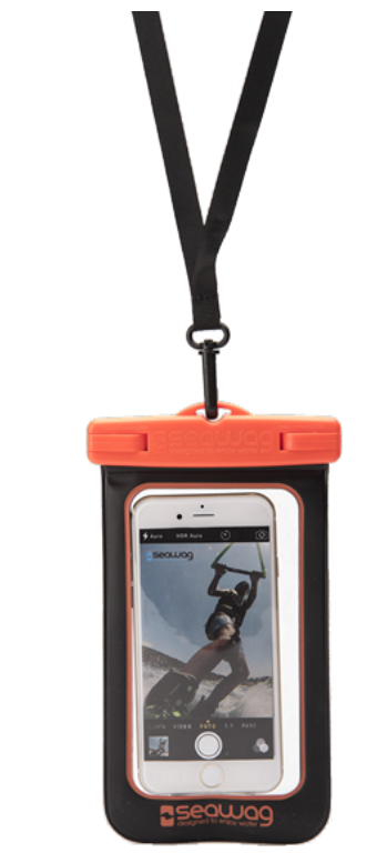 Waterproof case for smartphone Black & Orange