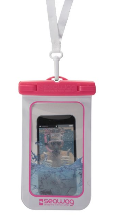 Waterproof case for smartphone White & Pink