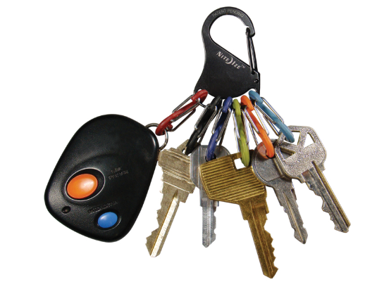 KeyRack - S-Biner® - Black/Plastic S-Biners®