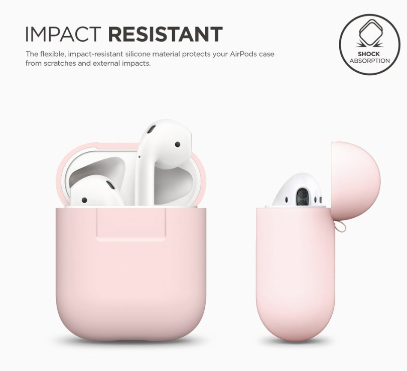 Elago AirPods Silicone Case - Lovely Pink