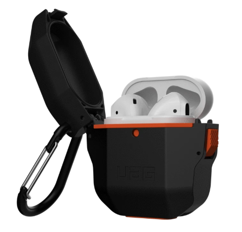 UAG Apple Airpods Hardcase Case- Black/Orange