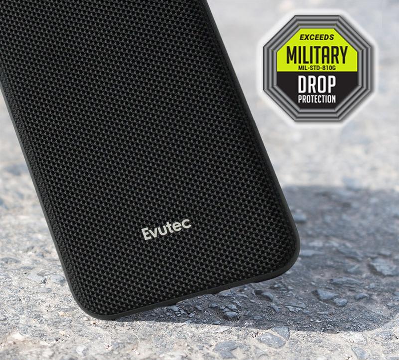 Evutec iPhone 11 Pro Max Ballistic Nylon Case with Afix+ Mount - Black