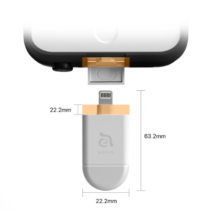 Adam Lightning Card Reader iKlips miReader C 