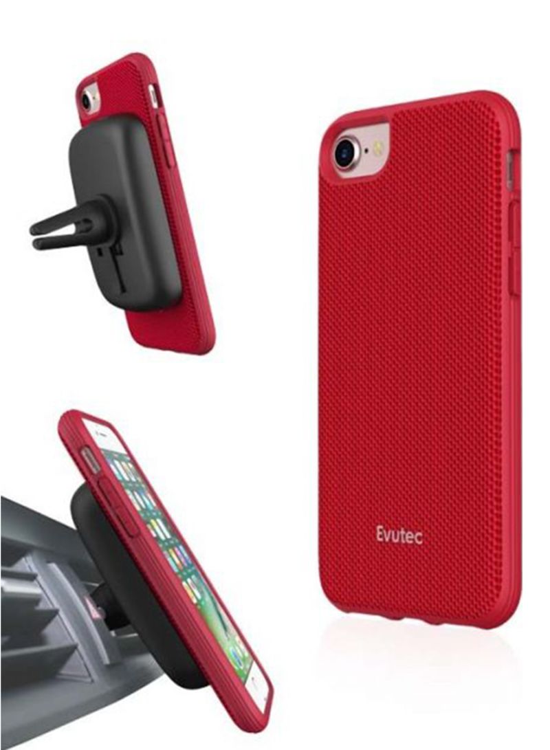 Evutec iPhone SE,8,7,6S,6 Ballistic Nylon Case w/Vent Mount - Red