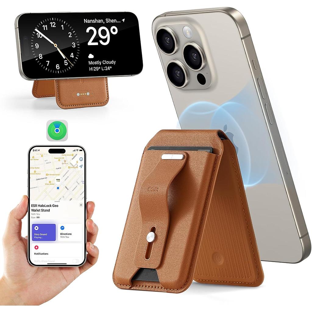 ESR Magsafe FindMy Wallet Grip Stand 