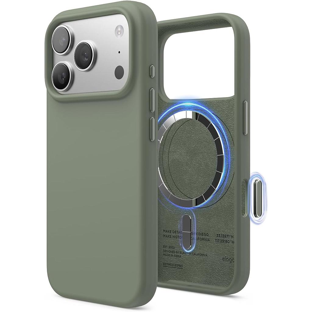 Elago iPhone 18 Pro/17 Pro Magnetic Silicone Case (Camera Control Key Included)