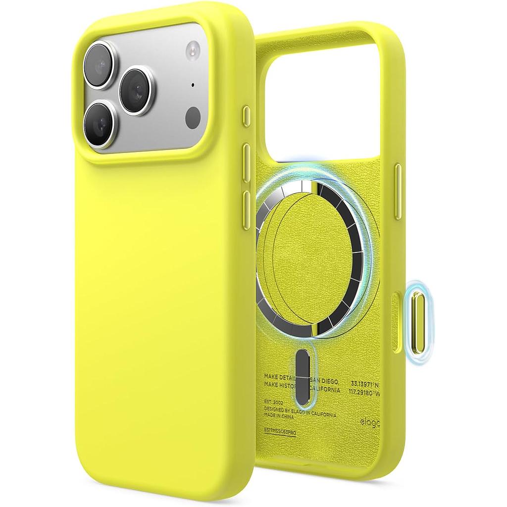 Elago iPhone 18 Pro/17 Pro Magnetic Silicone Case (Camera Control Key Included)