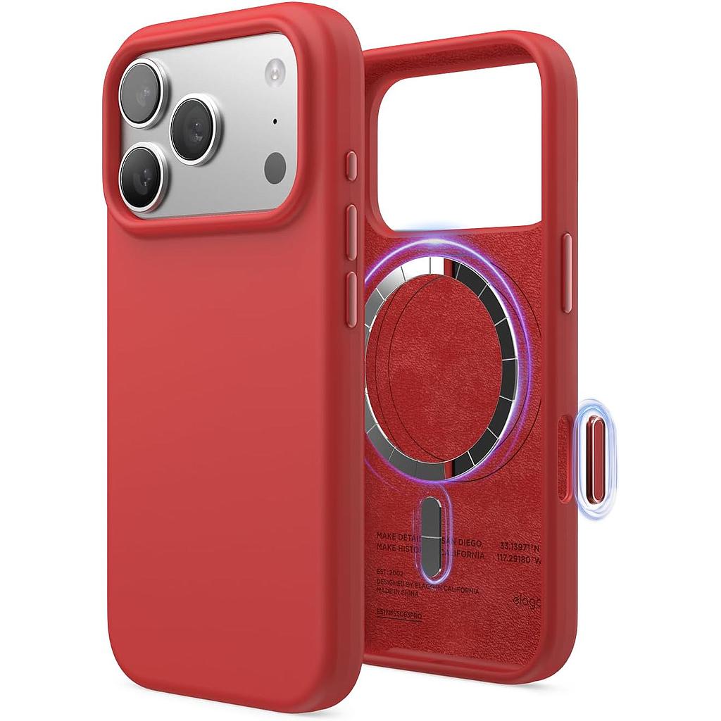 Elago iPhone 18 Pro/17 Pro Magnetic Silicone Case (Camera Control Key Included)