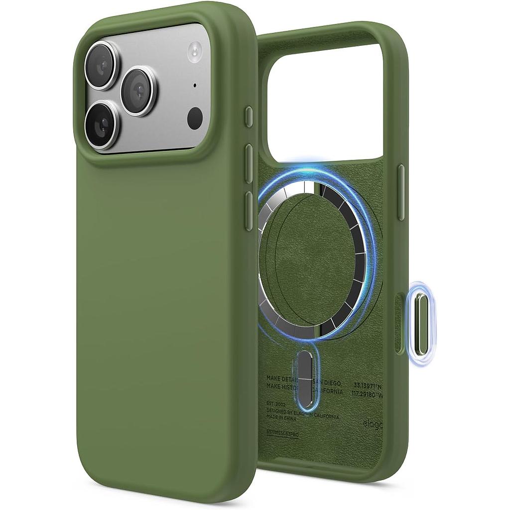 Elago iPhone 18 Pro/17 Pro Magnetic Silicone Case (Camera Control Key Included)