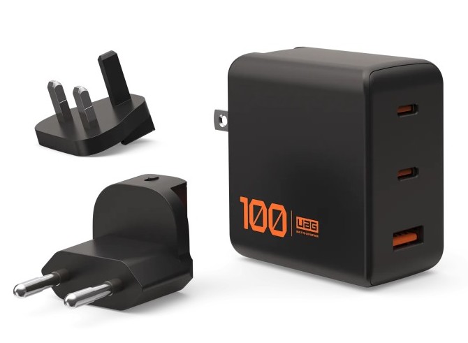 UAG Wall Charger SRGE 100W 3Port WW Black