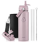 Buzio Duet Series Water Bottle with 2 Lids and Sleeve 700ML