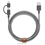 Native Union Belt Cable TwinHead MicroUSB + Lightning 2M