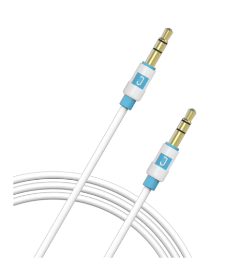 جوكو 3.5 مم مساعد صوت كابل 1.5- ابيض 