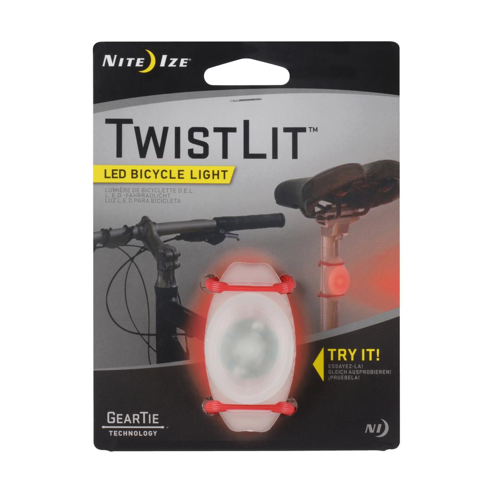 NiteIze TwistLit™ LED Bicycle/Bike Light With Versatile Attachment, Bike Safety Light