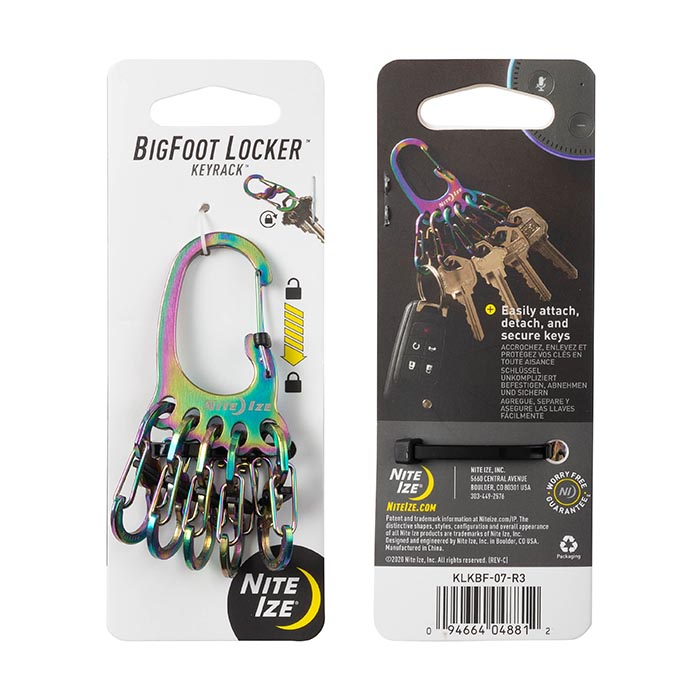 NiteIze BigFoot Locker® KeyRack™ Stainless Steel - Stainless