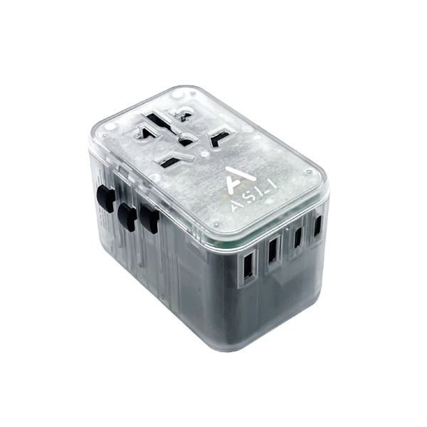 Asli 65W PD Travel Adapter Global with Type-C Fast Charging