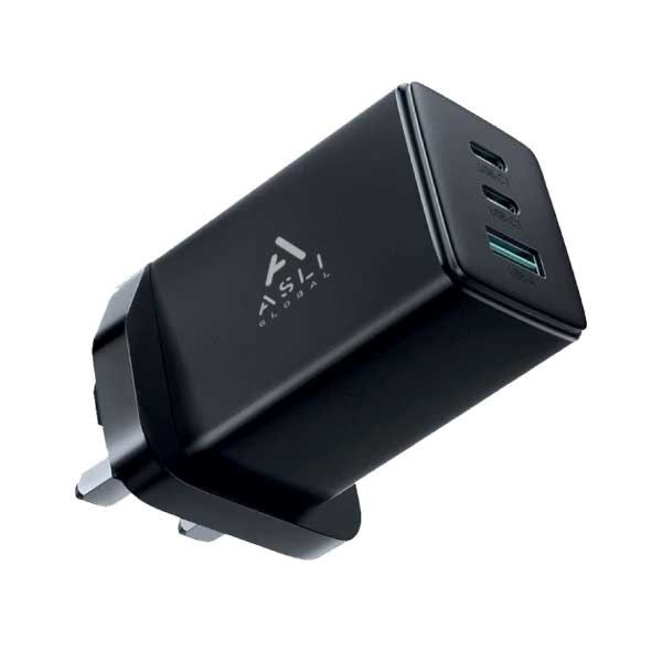 Asli 65W PD With GaN 2C1A Thundervolt Fast Charging Wall Charger