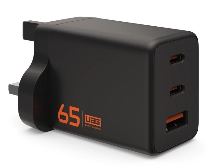 UAG Wall Charger SRGE 65W 3Port UK Black