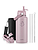 Buzio Duet Series Water Bottle with 2 Lids and Sleeve 1L