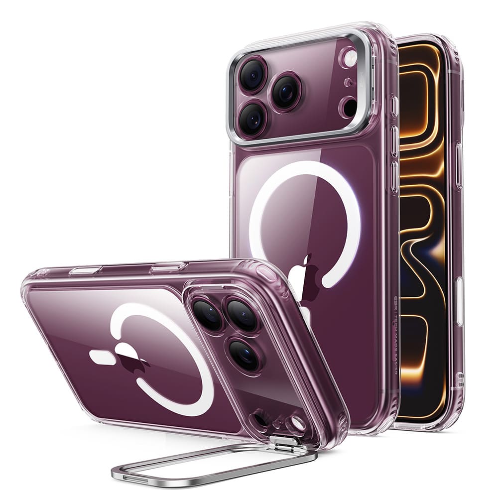 ESR iPhone 18 Pro / 17 Pro Classic Hybrid Magnetic Case (Camera Control,Stash Stand)