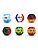 World Cup Flag Moon Ball