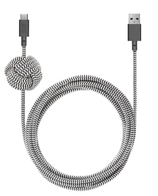 Native Union Night Cable-KV-Type A-C-(3M)-Zebra