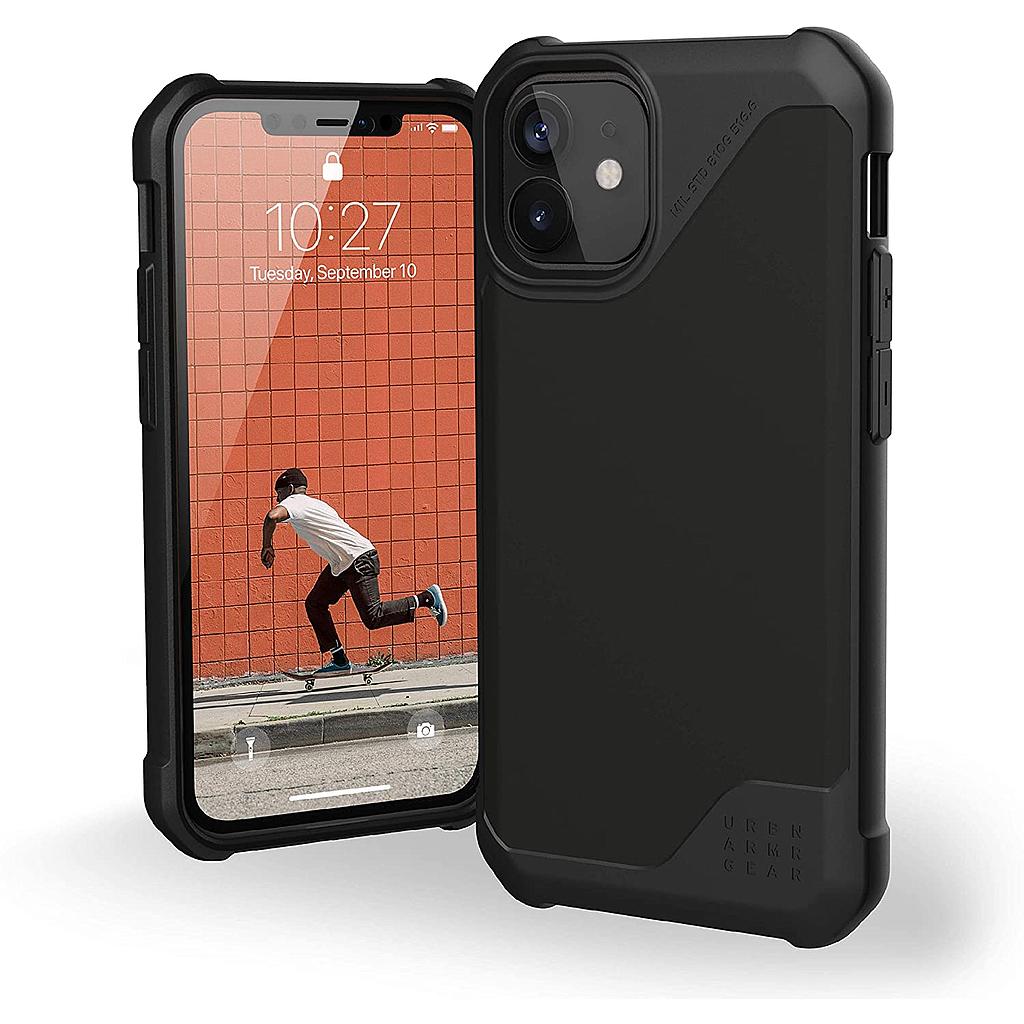 UAG iPhone 12 mini Metropolis LT SATN ARMR Case- Black