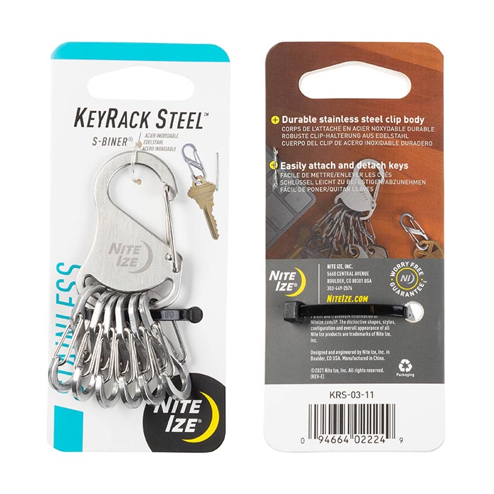 NiteIze KeyRack Steel™ S-Biner® - Stainless